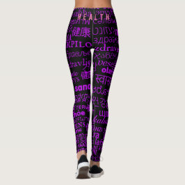 Leggings de Texto de Integridade Escolher Cores