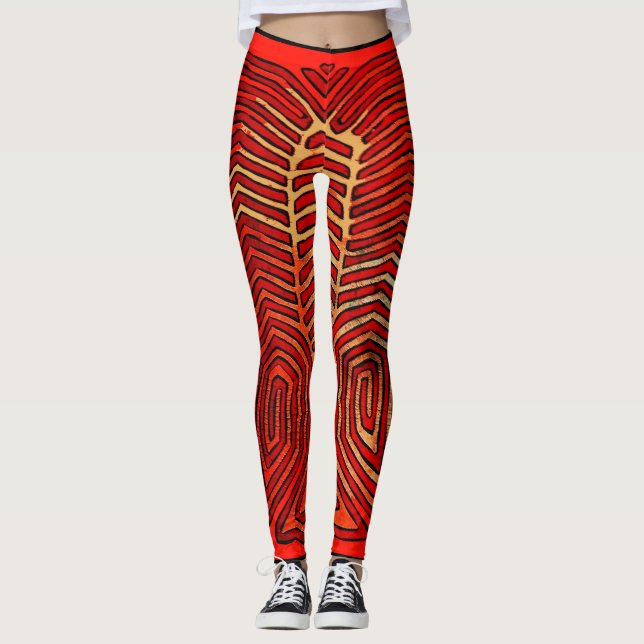 Leggings de treino com esqueleto (Frente)