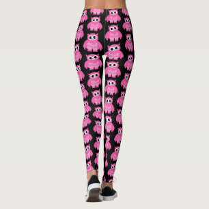 Leggings de treino com padrão de desenho animado d