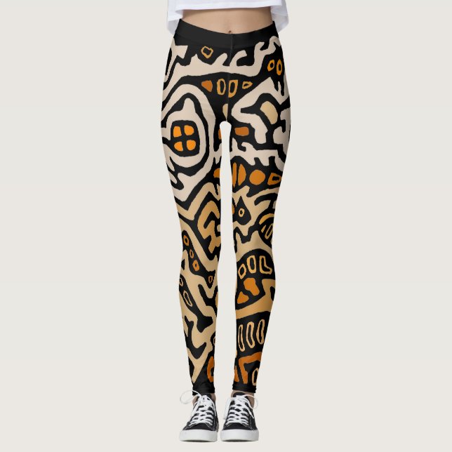 Leggings de treino de instrutor de aeróbica (Frente)