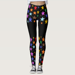 Leggings de treino de qualidade com estrelas