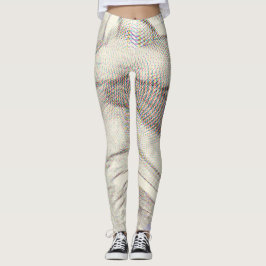 Leggings de triquete de ilusão óptica abstrato