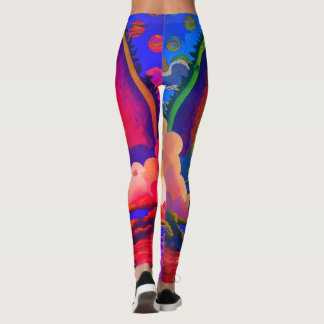 Leggings de Viagem Psicodélica: Hippie Vibes & Reg