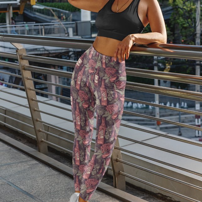 Leggings de vinho e de uvas retrorreflectoras - Le (Criador carregado)