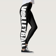 Leggings de voleibol de cor costeira