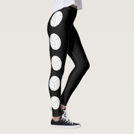 Leggings de Voleibol Preto e Branco