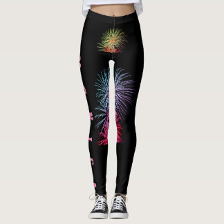 Leggings de Workout de Nomes de Repetição Personal