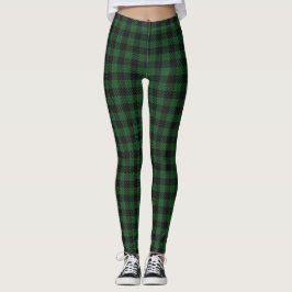 Leggings de Xadrez de Buffalo Verde