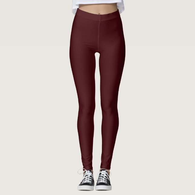 Leggings de Yoga Ruby Burgundy Exercise (Frente)
