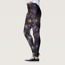 Leggings de Yoga Universo da Esfera Fractal Art Ma