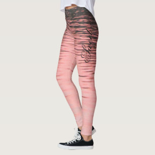 Leggings de zebra cor-de-rosa doce