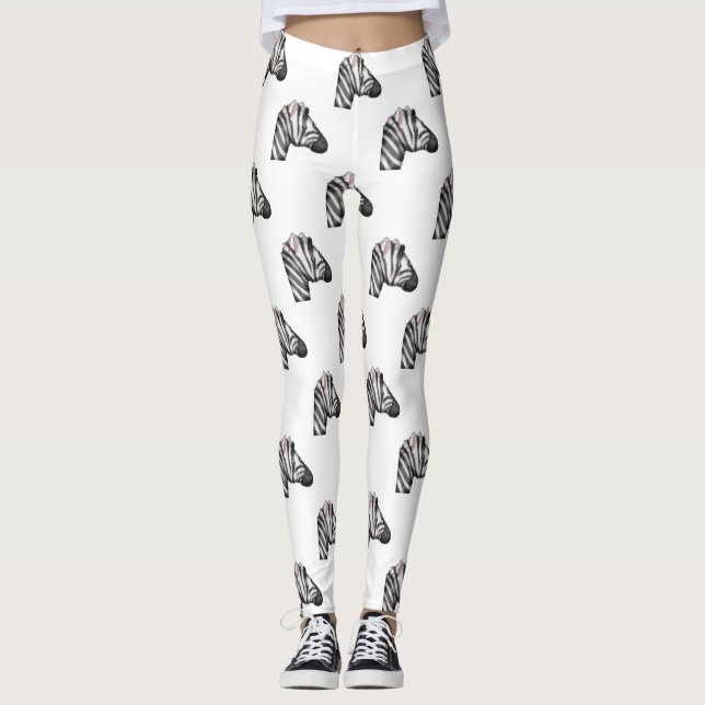 leggings de zebra emoji (Frente)