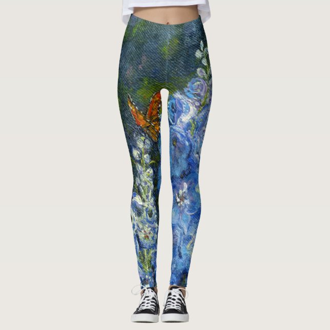 Leggings "Delfiniums" (Frente)