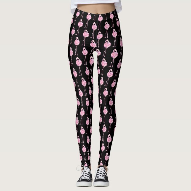 Leggings Design 3 da Série Tender Flamingo (Frente)