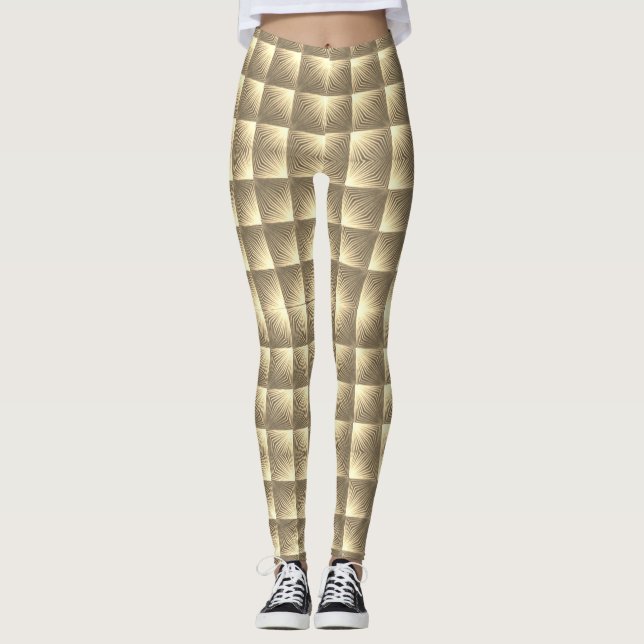 Leggings Design 3D digitais coloridas - Ajustado p (Frente)