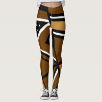 Leggings Design africanas Abstrato Geo