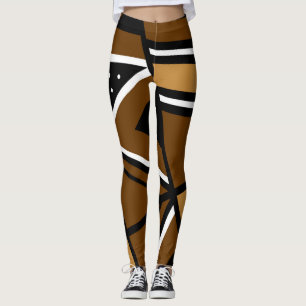 Leggings Design africanas Abstrato Geo