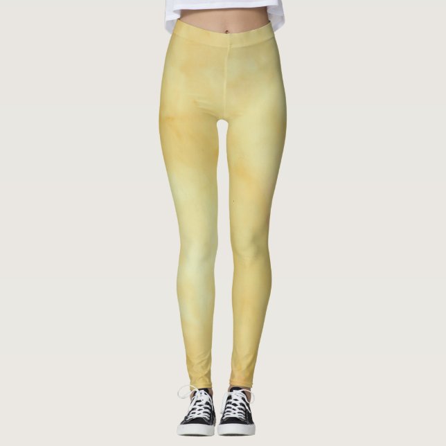 Leggings Design Amarelo Dourado (Frente)