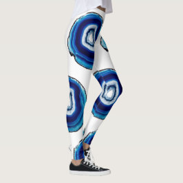 Leggings design de Geodo Azul-Cobalto