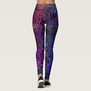 Leggings Design Série Pintura de Leopardo 16