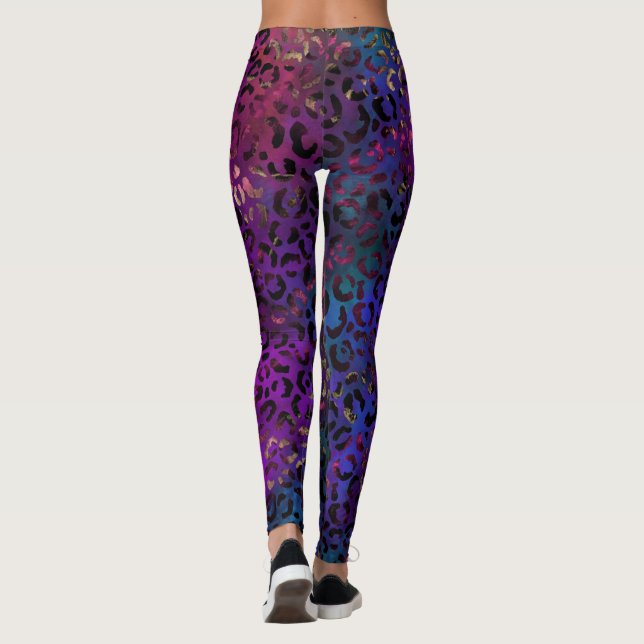 Leggings Design Série Pintura de Leopardo 16 (Verso)