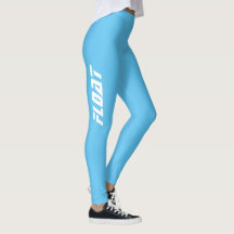 Leggings desportivas das mulheres flutuantes