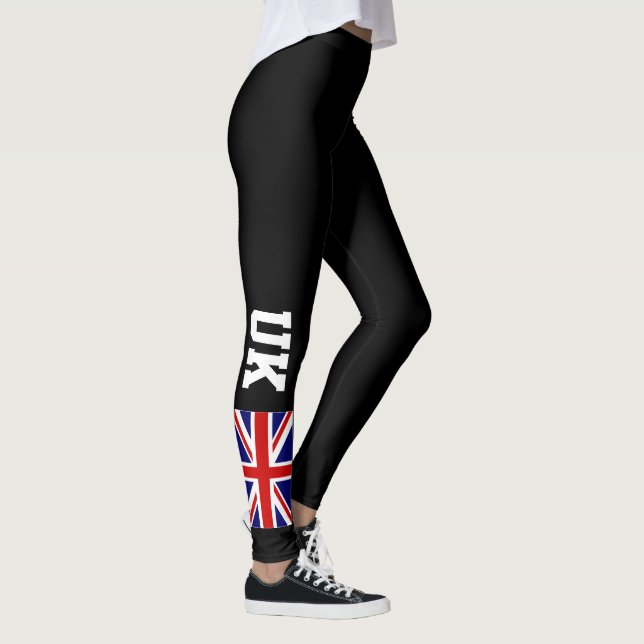 Leggings desportivas personalizadas de bandeira br (Direita)