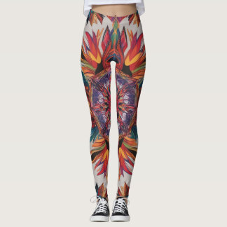 Leggings dinâmicas de todo-o-Impressão vibrantes -