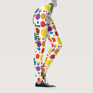 Leggings do Bolinhas O SEU NOME Mulheres Calças P