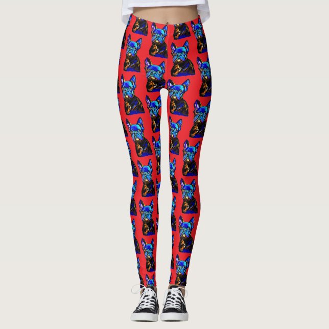 Leggings do Bulldog Francês (Frente)
