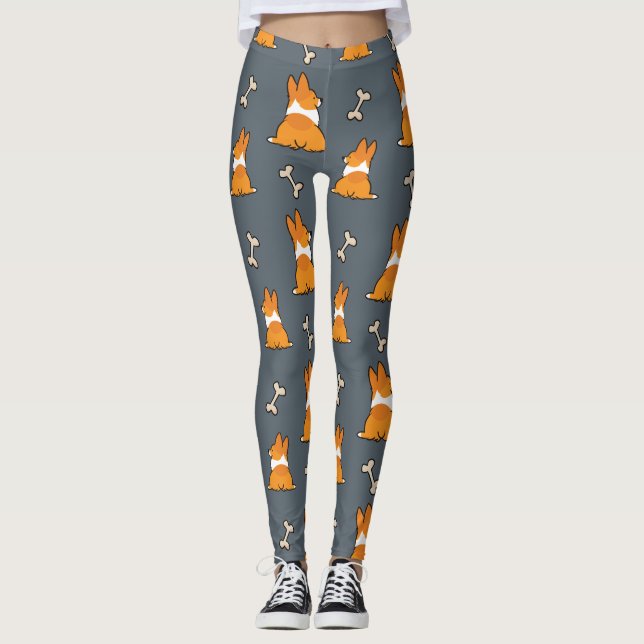 Leggings do Bumbum Corgi (Frente)
