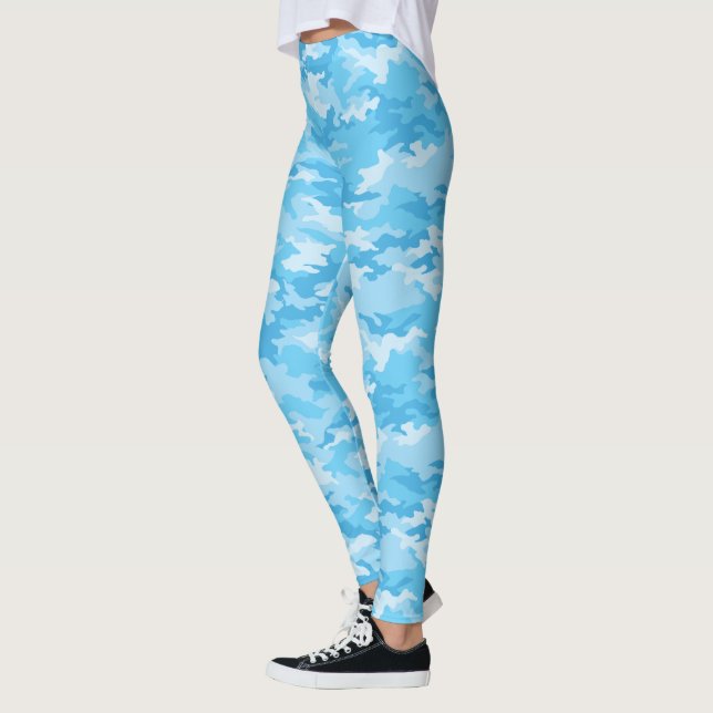 Leggings do Camo Azul Bebê (Esquerda)