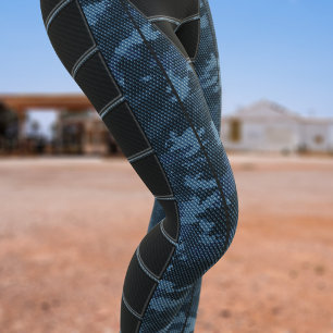 Leggings do Camouflage Azul marinho