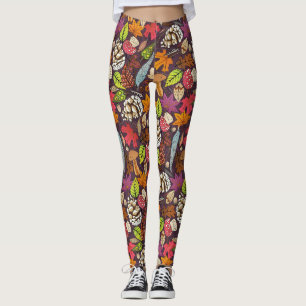 leggings do chassis do boho outono