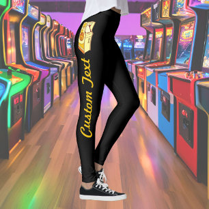 Leggings do console do jogo de fliperama alto