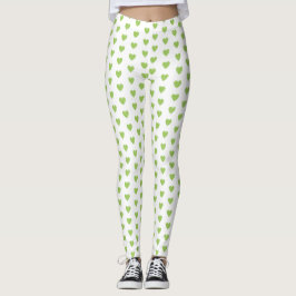 Leggings do Coração Verde Trendy