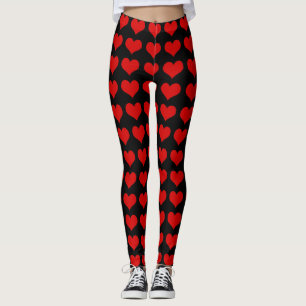Leggings do Coração Vermelho