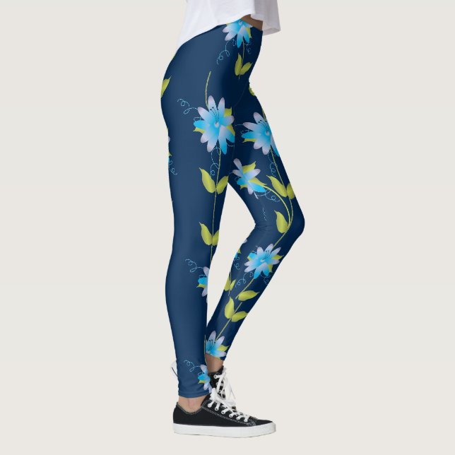 Leggings do Designer Azul Denim (Direita)