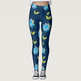 Leggings do Designer Azul Denim