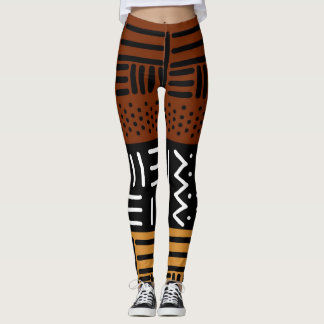 Leggings do Designer de Lama Impressa Africano