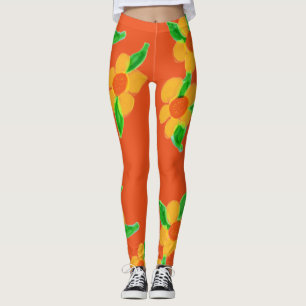 Leggings do Designer Laranja