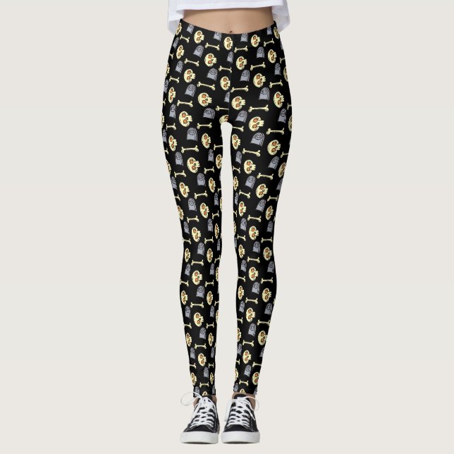 Leggings do Dia das Bruxas (Frente)