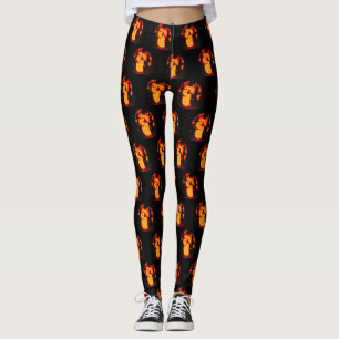 Leggings do Dia das Bruxas de Spooky Owl