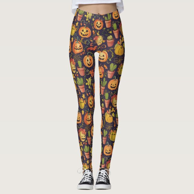 Leggings do Dia das Bruxas - Design 2 (Frente)