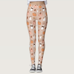 Leggings do Dia das Bruxas Retro Groovy