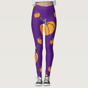 Leggings do Dia das Bruxas Roxas