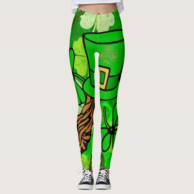 Leggings do Dia de São Patrício (Frente)