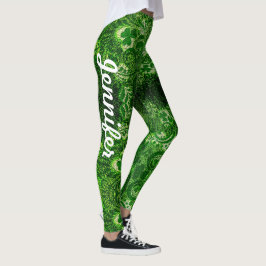 Leggings do Dia de São Patrício Calças do Dia de S