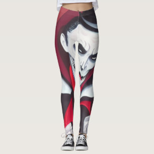 Leggings do Drácula de Halloween