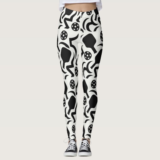 Leggings do estilo do Abstrato de remada de picleb (Frente)